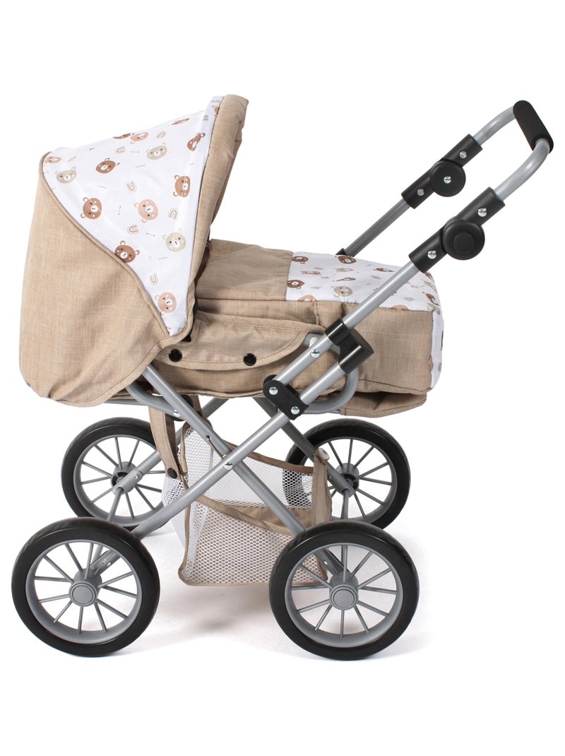 Poussette combinée Leni avec oursons Beige - Kiabi