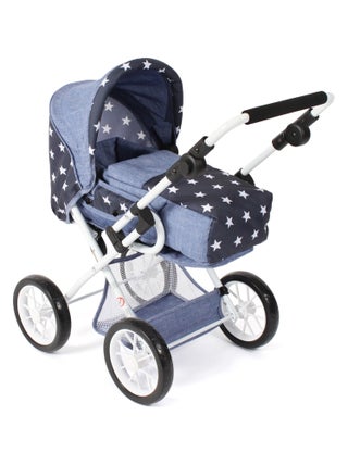 Poussette combinée Leni Étoiles Bleu marine
