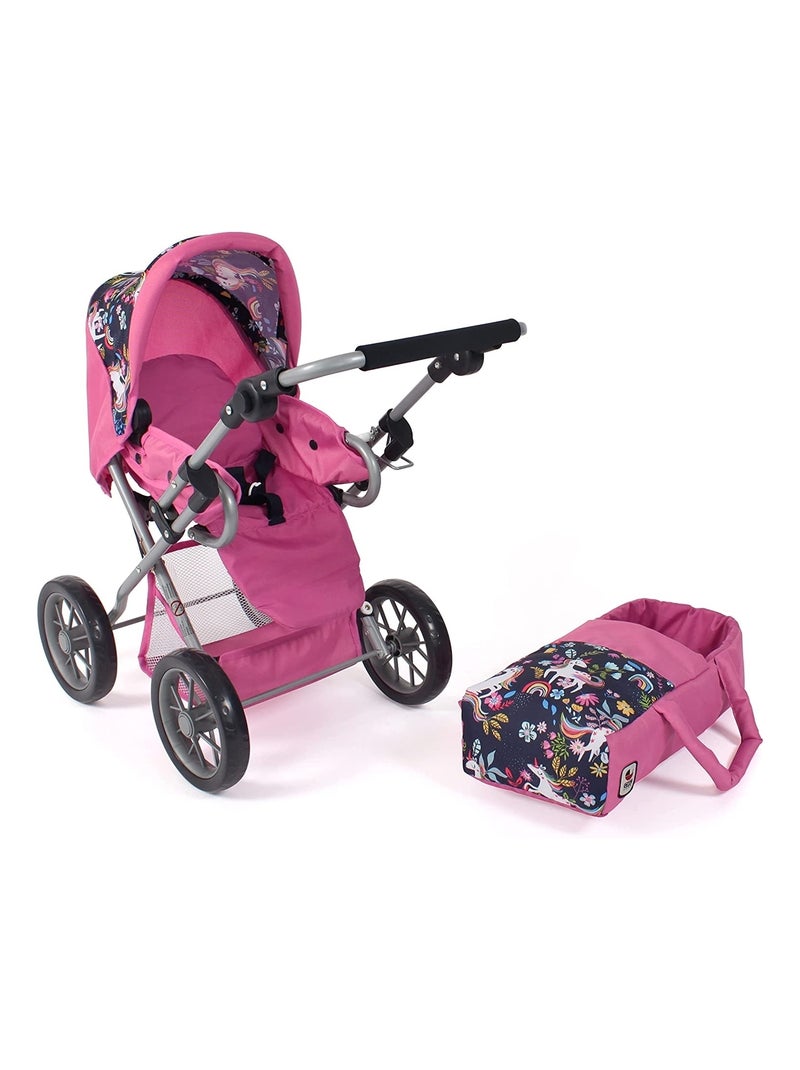 Poussette combinée Leni Licorne pour poupée Multicolore - Kiabi