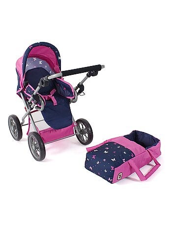 Poussette combinée Leni Papillon pour poupée