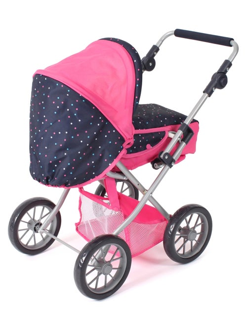Poussette combinée Leni Rose bleu marine avec pois - Kiabi