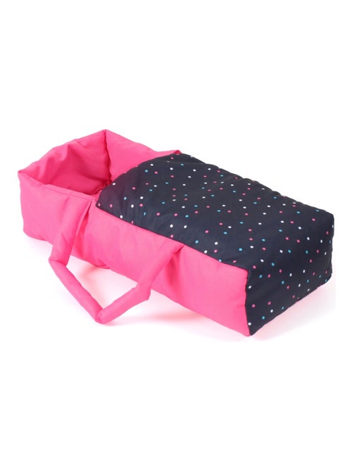 Poussette combinée Leni Rose bleu marine avec pois - Kiabi
