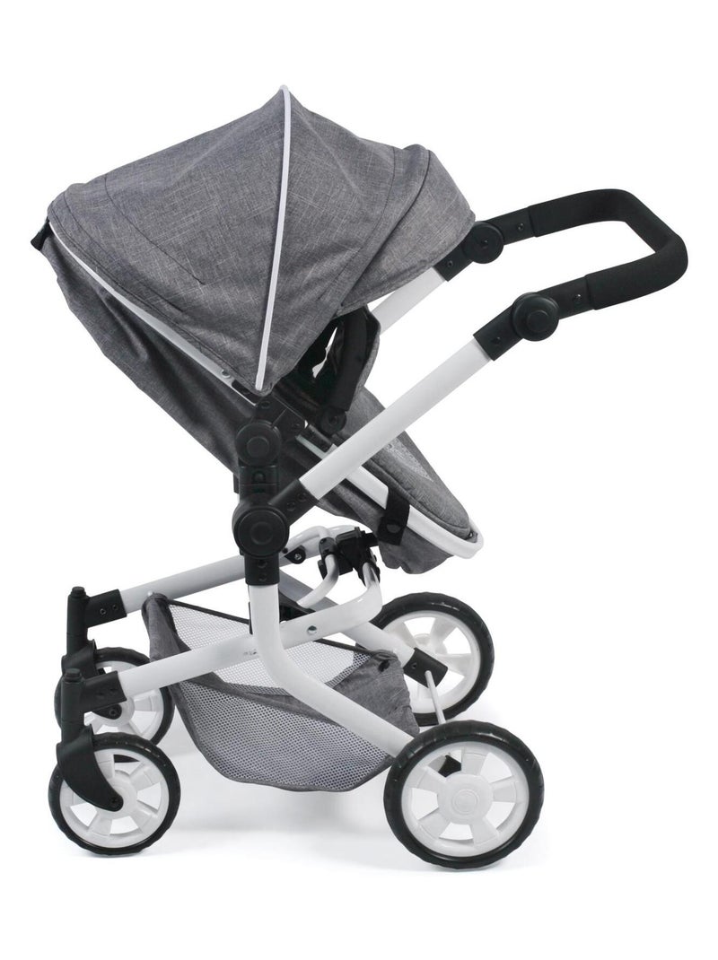 Poussette combinée Mika - coloris 76 Gris - Kiabi