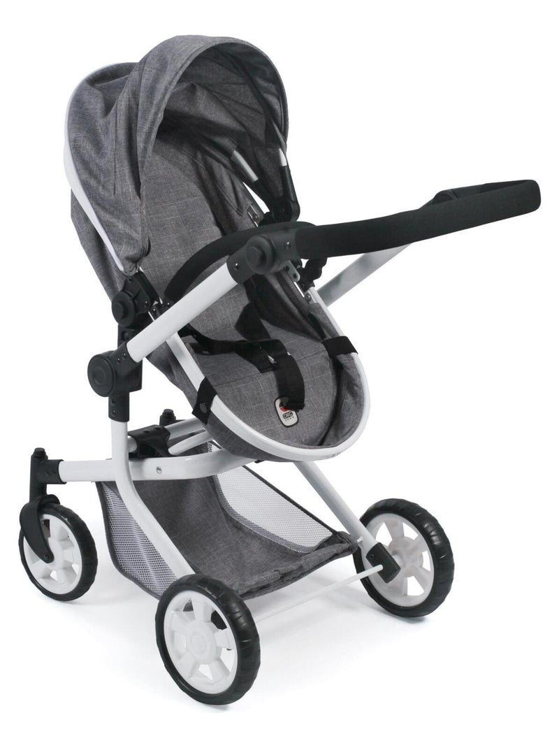 Poussette combinée Mika - coloris 76 Gris - Kiabi