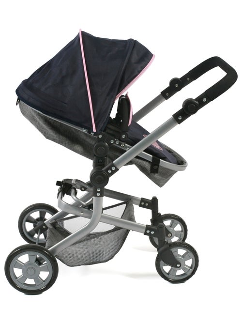 Poussette combinée Mika, gris - bleu foncé - Kiabi