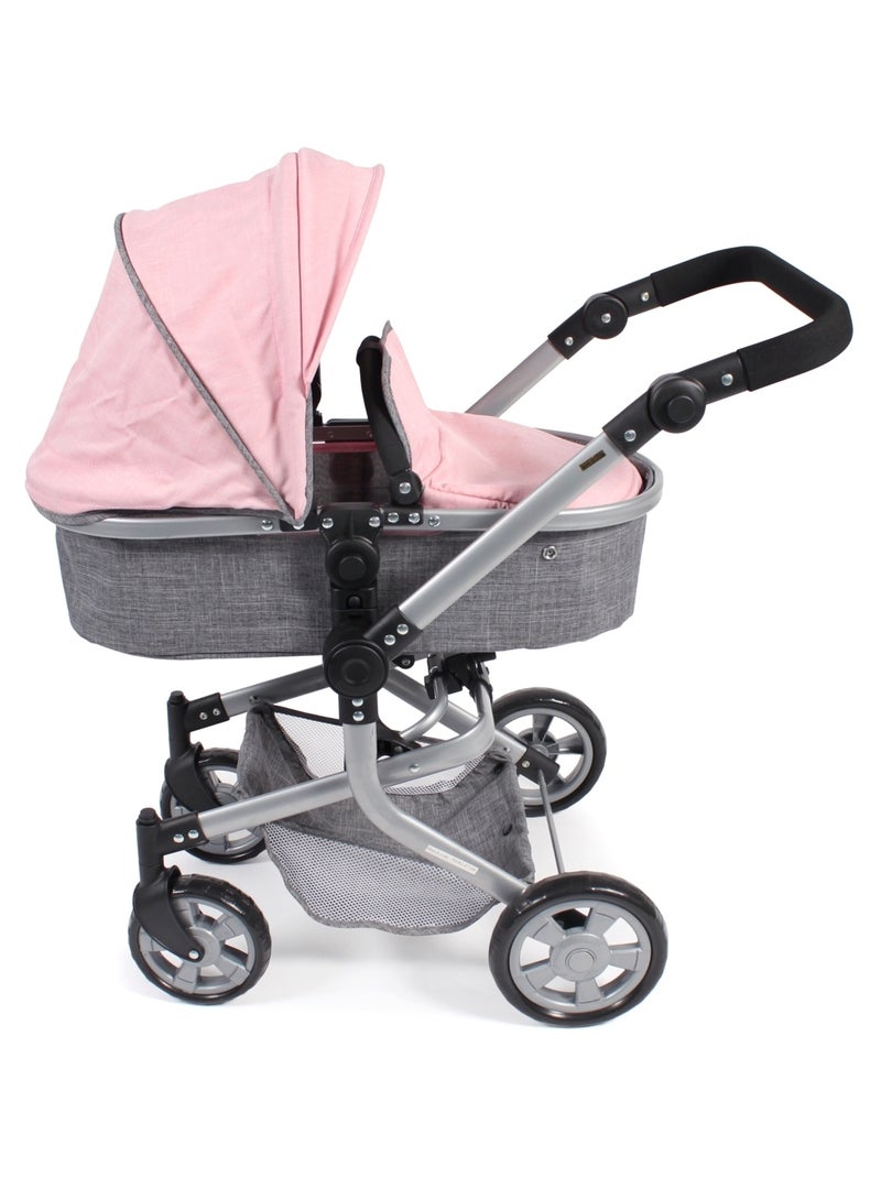 Poussette combinée Mika pour poupée - coloris 15 Gris - Kiabi