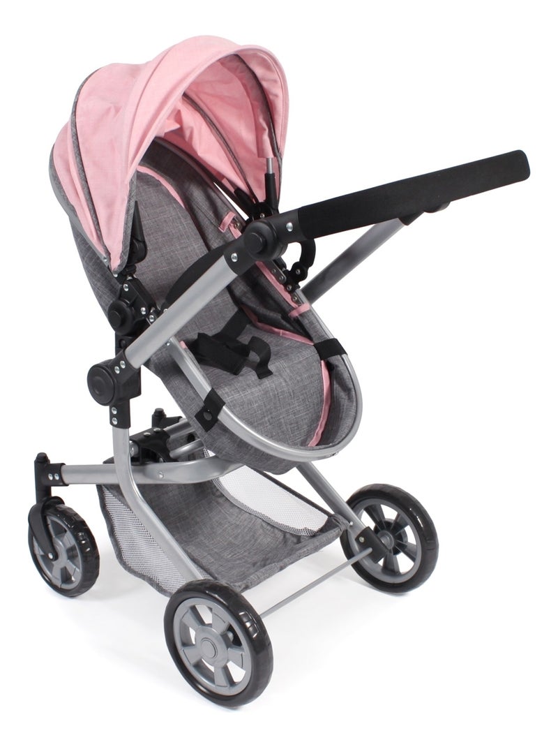 Poussette combinée Mika pour poupée - coloris 15 Gris - Kiabi