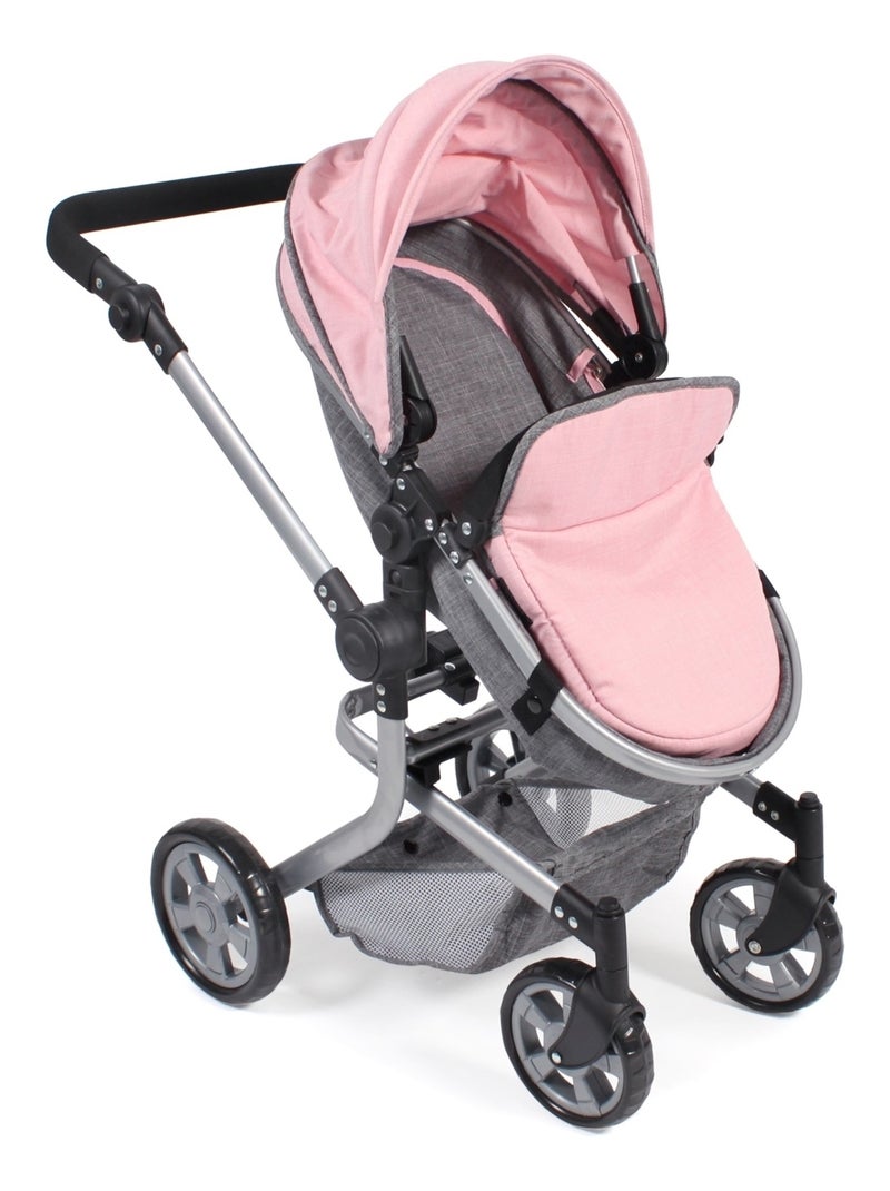 Poussette combinée Mika pour poupée - coloris 15 Gris - Kiabi