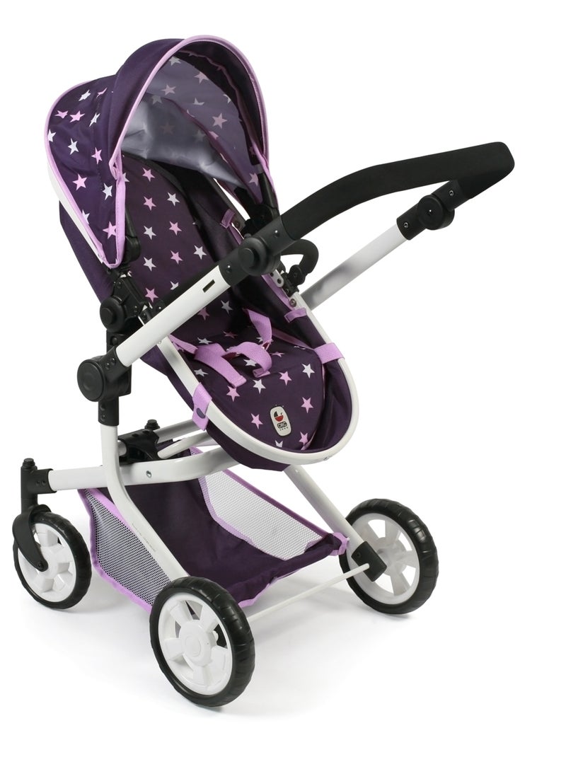 Poussette combinée Mika pour poupée - coloris 71 Violet - Kiabi