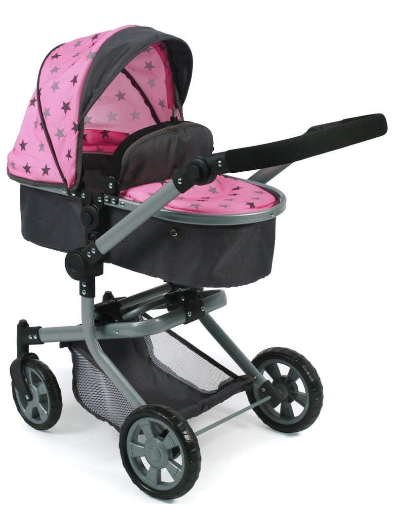Poussette combinée Mika pour poupées - coloris 83 Rose - Kiabi