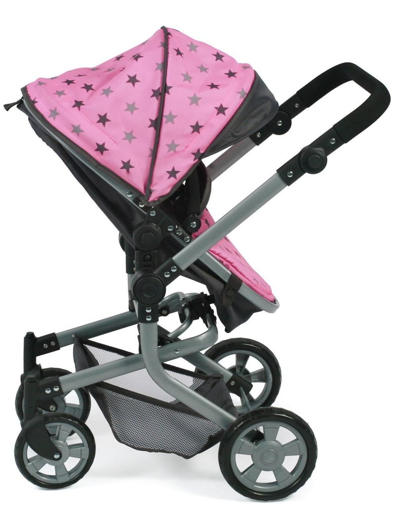 Poussette combinée Mika pour poupées - coloris 83 Rose - Kiabi