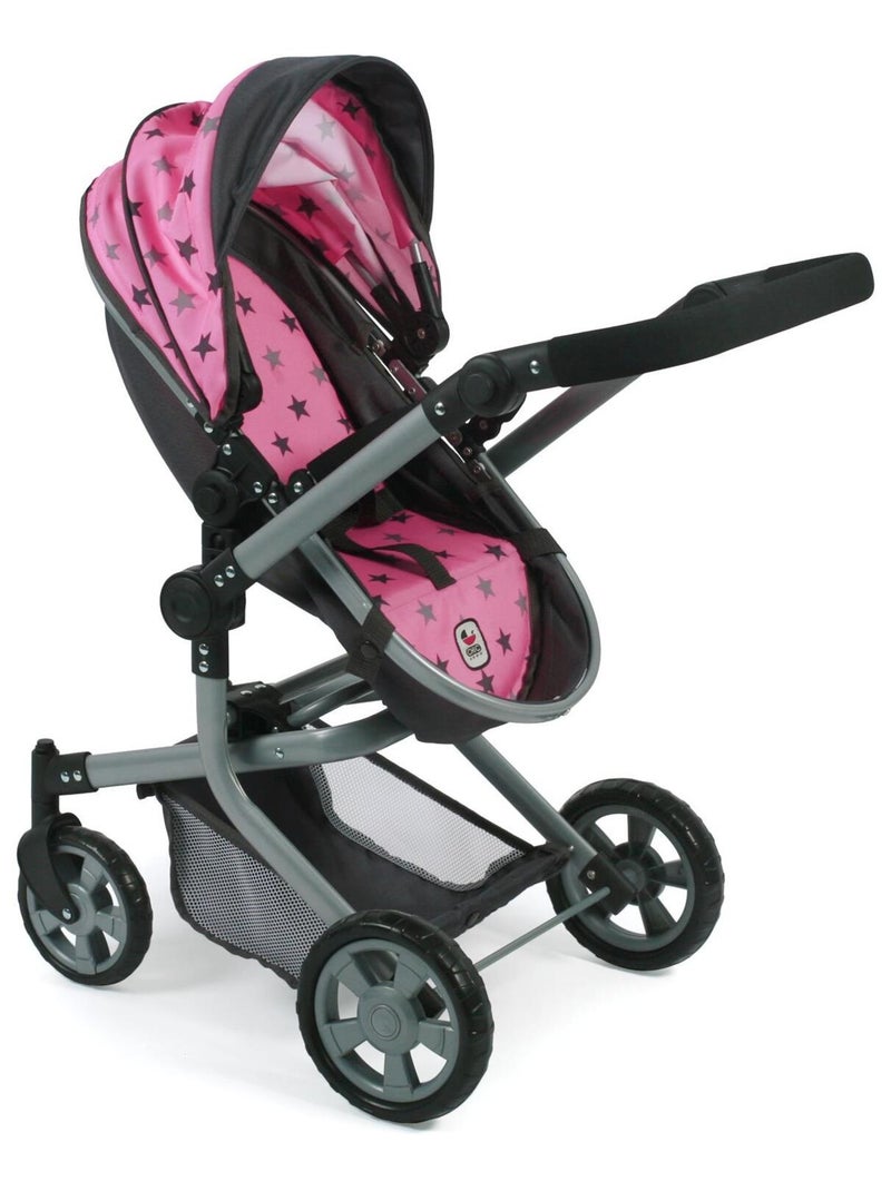 Poussette combinée Mika pour poupées - coloris 83 Rose - Kiabi