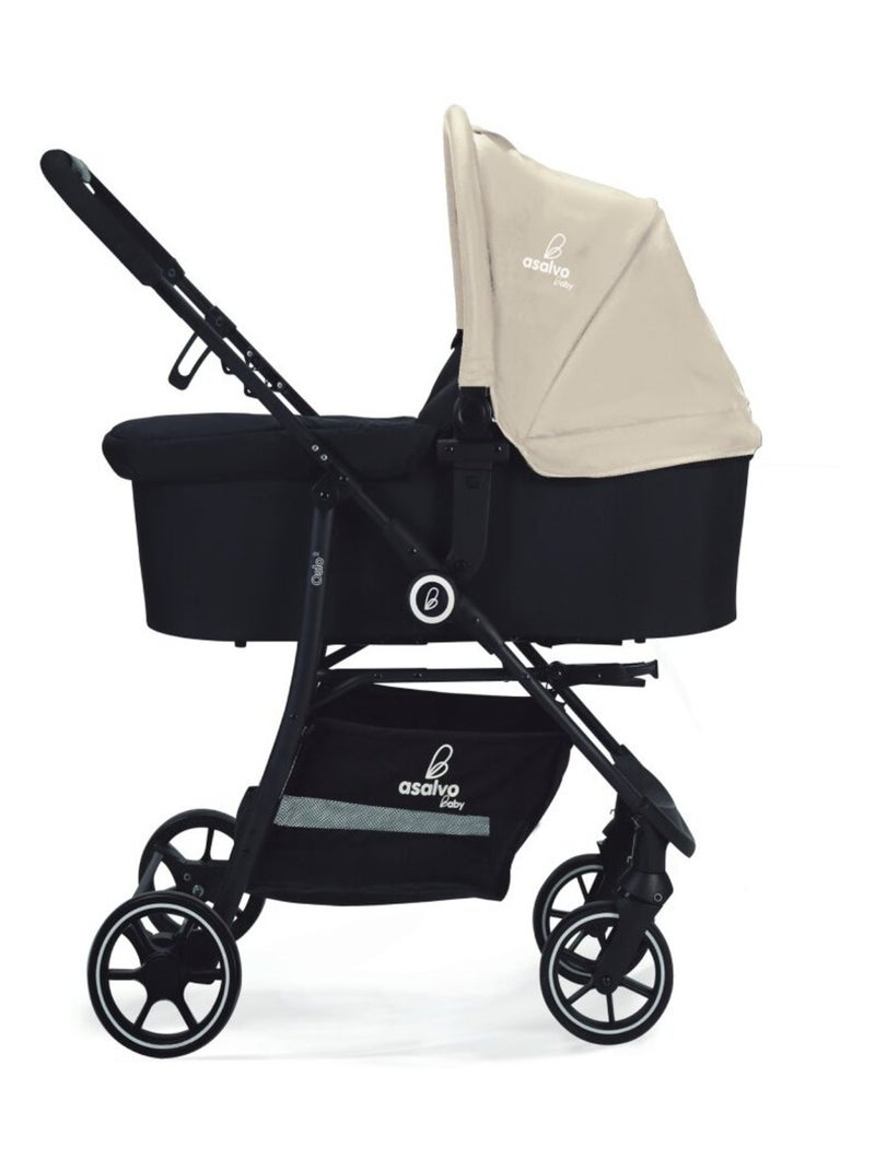 Poussette combinée trio 3 en 1 - Pack poussette, nacelle, siège auto 0+ - Oslo 2 Beige - Kiabi