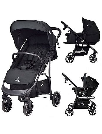 Poussette combinée trio 3 en 1 - Pack poussette, nacelle, siège auto 0+ - Oslo 2