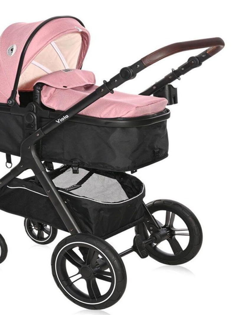 Poussette combinée trio 3 en 1 - siège auto 0m – nacelle - 0-22kg  – Viola – rose Rose - Kiabi