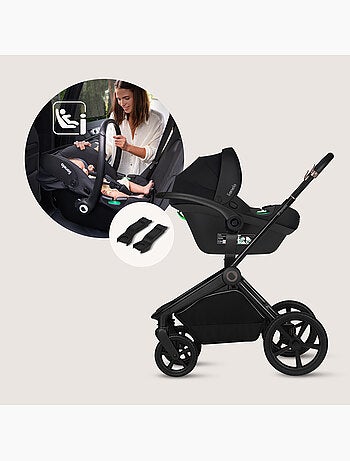 Poussette combinée trio 3 en 1 LIONELO Freya - Siège auto 0+ - Nacelle - Habillage pluie