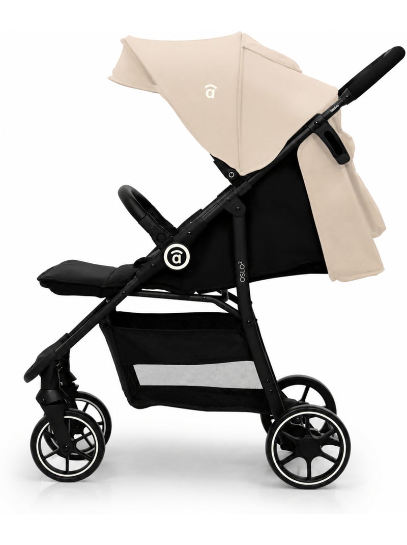 Poussette combinée trio 3 en 1 Oslo 2 Asalvo Beige/Noir - Kiabi