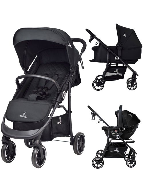 Poussette combinée trio 3 en 1 Oslo 2 Asalvo - Kiabi