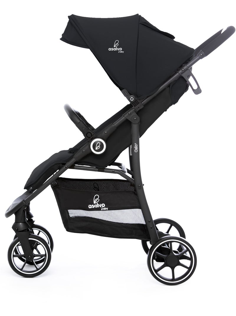 Poussette combinée trio 3 en 1 Oslo 2 Asalvo Noir - Kiabi