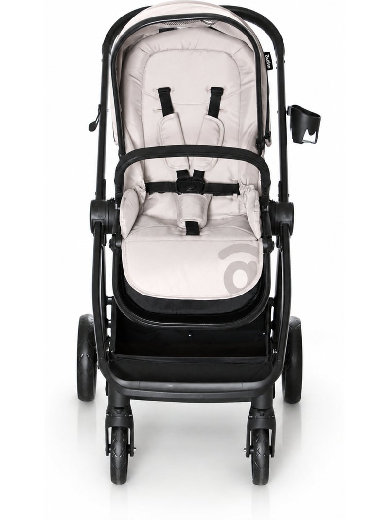 Poussette combinée trio 3 en 1 Rodas Asalvo Beige - Kiabi