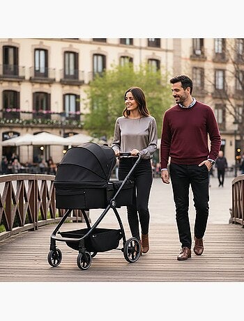 Poussette combinée trio 3 en 1 Rodas Asalvo