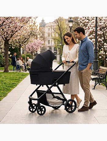 Poussette combinée trio Coco Asalvo