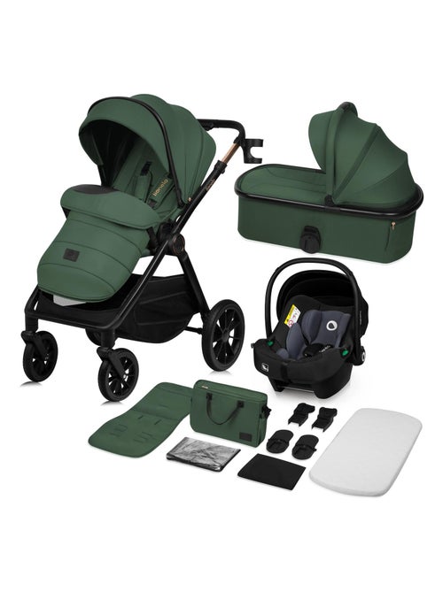 Poussette combinée Trio LIONELO Layla - Pack poussette 3en1 - Nacelle, siege auto et accessoires - Kiabi