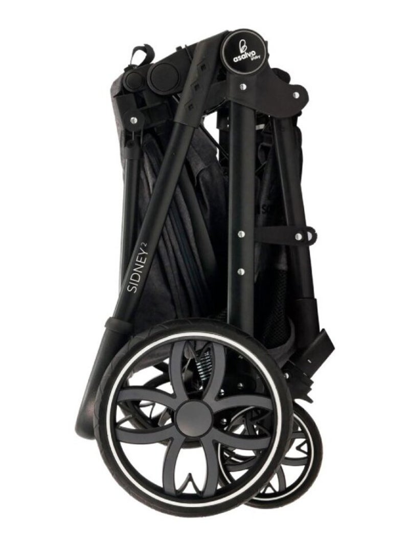 Poussette combinée trio Sidney 2 Noir Gris - Kiabi
