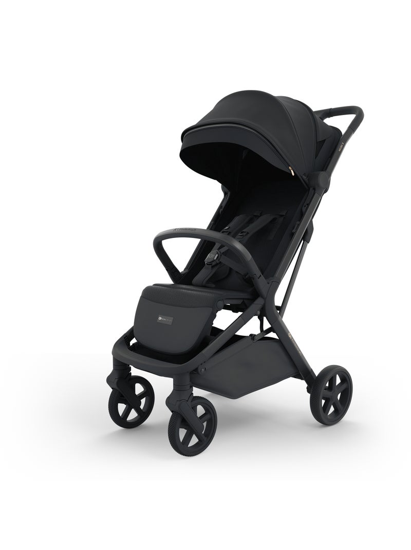 Poussette compacte autofolding avec grandes roues et suspension Noir - Kiabi