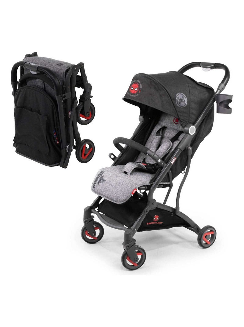 Poussette Compacte Cassy -  Spiderman Gris - Kiabi