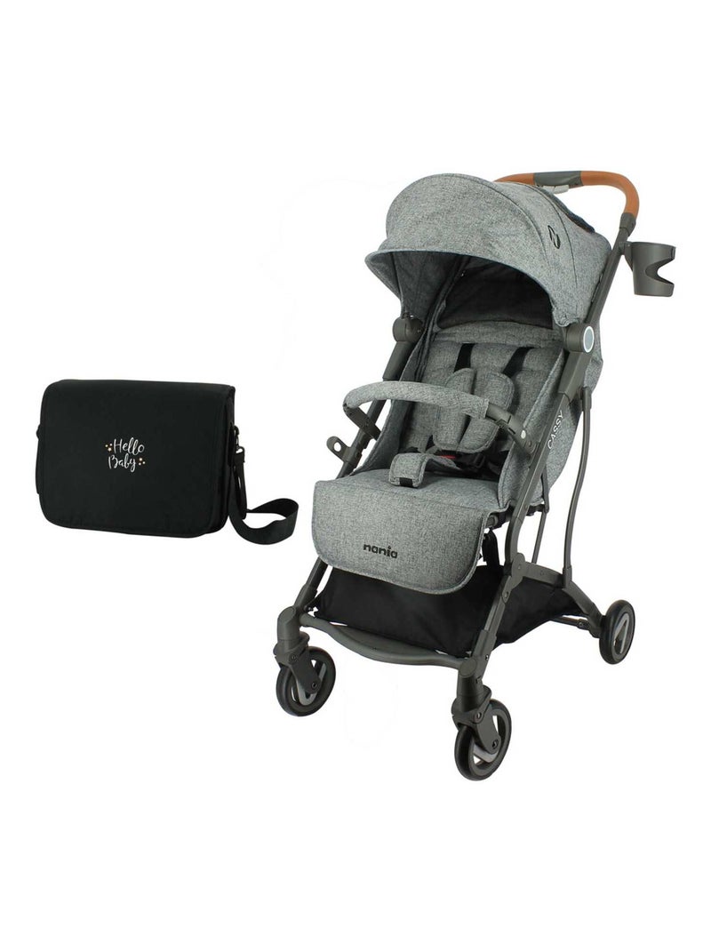 Poussette Compacte Cassy 6-36 Mois + Sac À Langer Gris - Kiabi