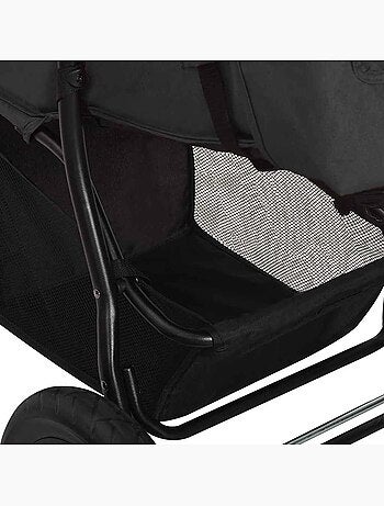 Poussette compacte en acier à pliage une main - vidaxl