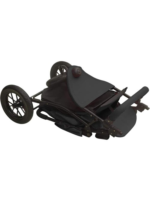 Poussette compacte en acier à pliage une main - vidaxl - Kiabi