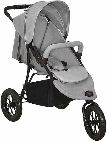 Poussette compacte en acier à pliage une main - vidaxl