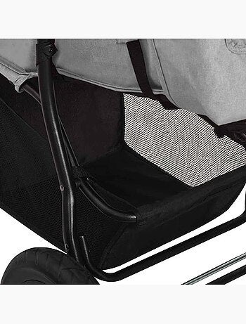 Poussette compacte en acier à pliage une main - vidaxl