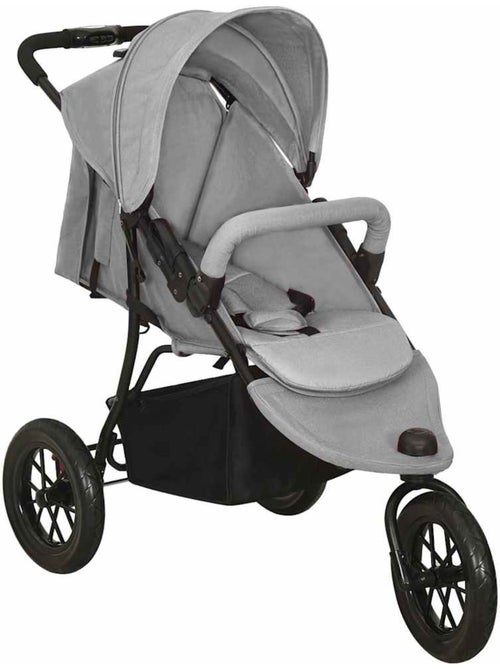 Poussette compacte en acier à pliage une main - vidaxl - Kiabi
