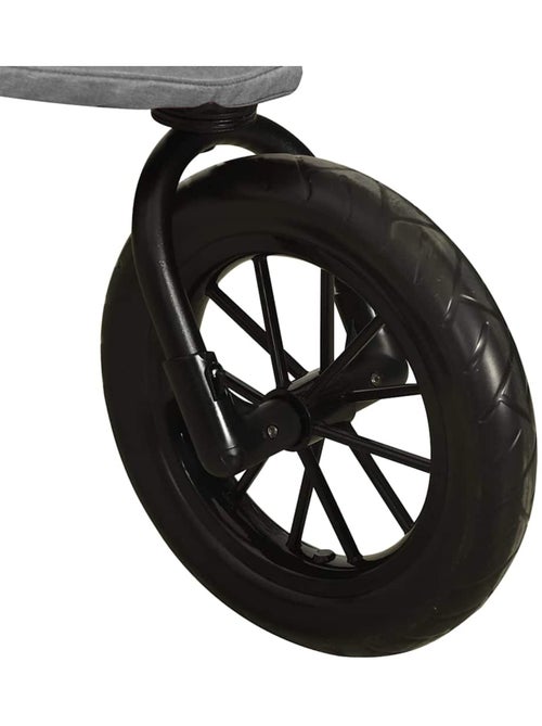 Poussette compacte en acier à pliage une main - vidaxl - Kiabi
