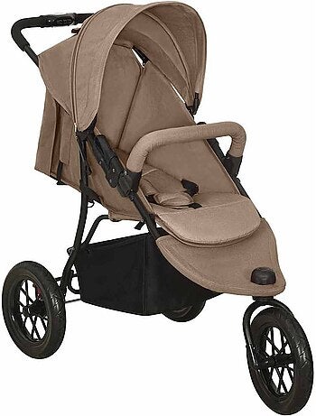 Poussette compacte en acier à pliage une main - vidaxl