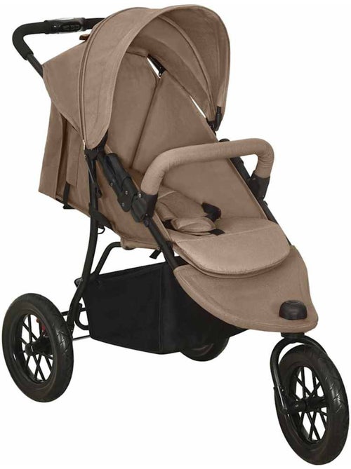 Poussette compacte en acier à pliage une main - vidaxl - Kiabi