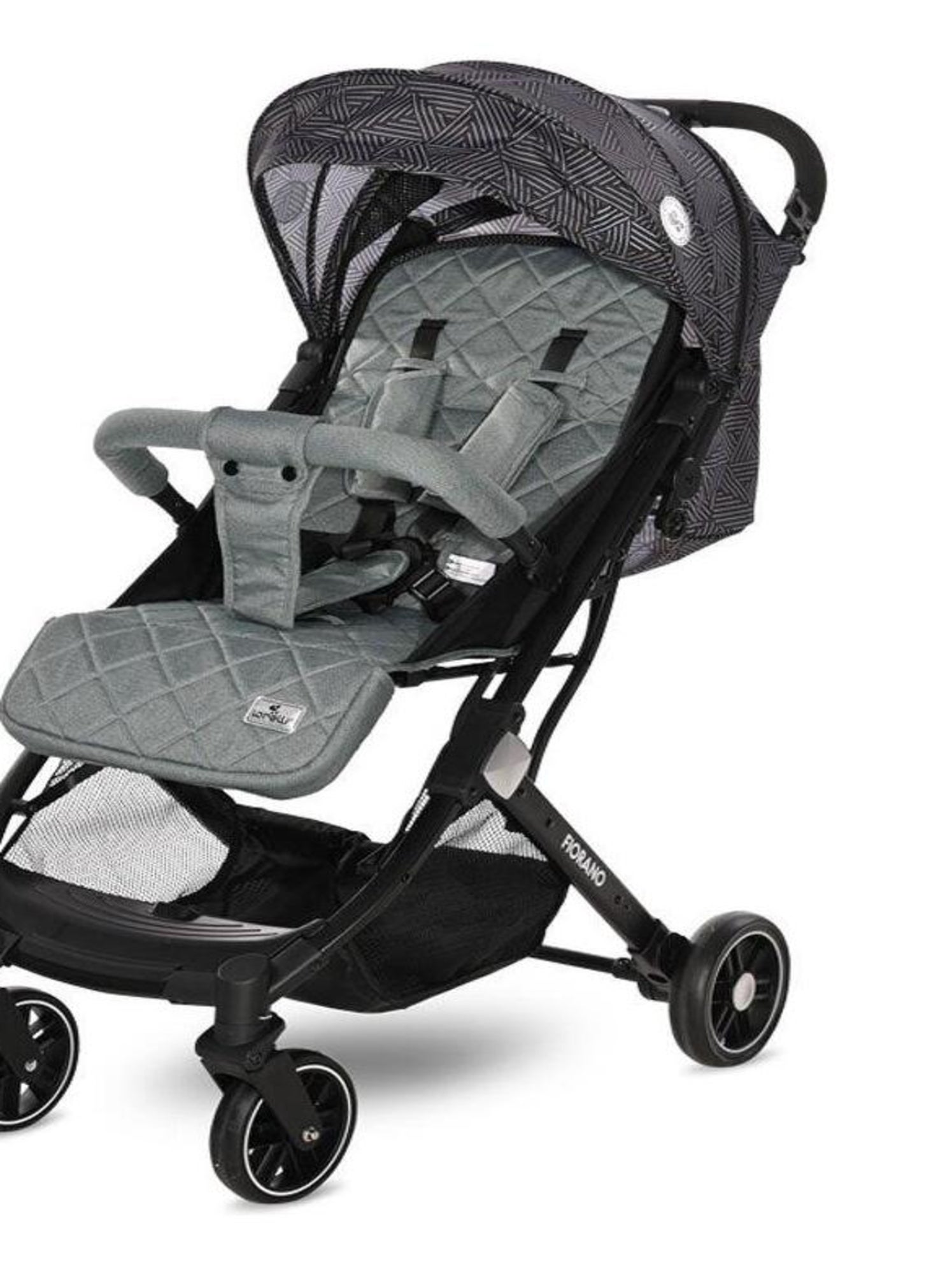 Poussette Compacte legere bebe Pliable Fiorano Ultra Compacte Lorelli gris noir Gris Kiabi 129.99