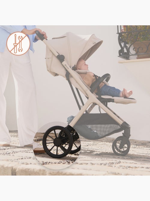 Poussette compacte LIONELO Cloe Plus - Grandes roues - Pliage automatique - Ventilation - Kiabi