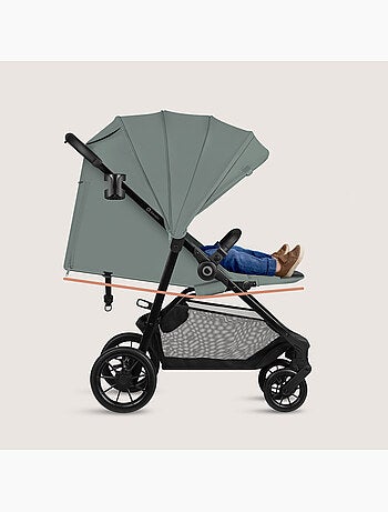 Poussette compacte LIONELO Emerald - Légère - Amortissements - Pliage à une main - Grand panier