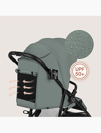 Poussette compacte LIONELO Emerald - Légère - Amortissements - Pliage à une main - Grand panier