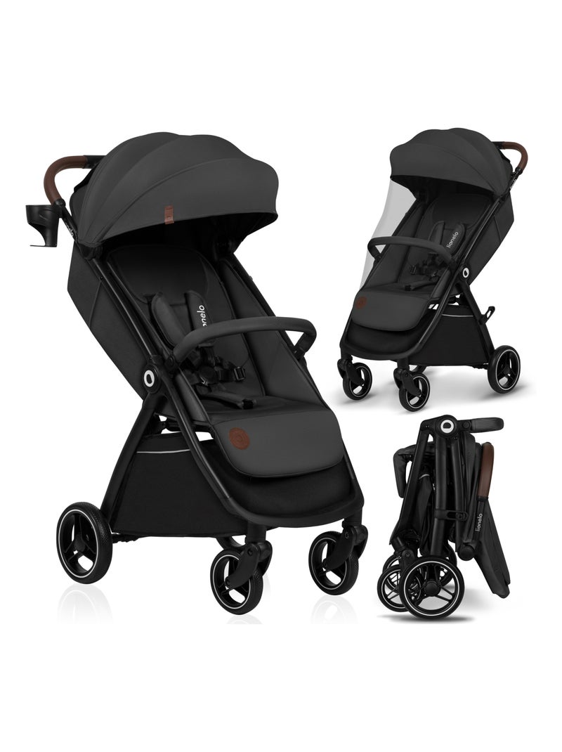 Poussette compacte LIONELO Ingrid - Amortissements - Jusqu'à 22 Kg - Légère & pliable Gris foncé - Kiabi