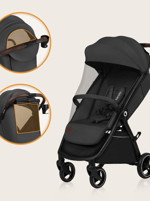 Poussette compacte LIONELO Ingrid - Amortissements - Jusqu'à 22 Kg - Légère & pliable - Kiabi