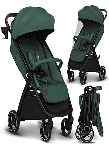 Poussette compacte LIONELO Ingrid - Amortissements - Jusqu'à 22 Kg - Légère & pliable