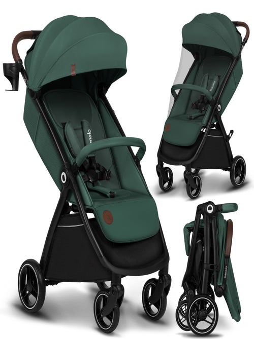 Poussette compacte LIONELO Ingrid - Amortissements - Jusqu'à 22 Kg - Légère & pliable - Kiabi