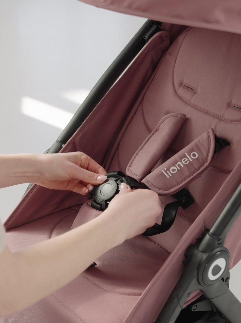 Poussette compacte LIONELO Ingrid - Amortissements - Jusqu'à 22 Kg - Légère & pliable Rose - Kiabi