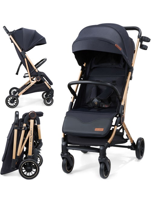 Poussette compacte pliable fonction valise lena gold pro moby-system - Kiabi Poussette compacte pliable fonction valise lena gold pro moby-system - Kiabi