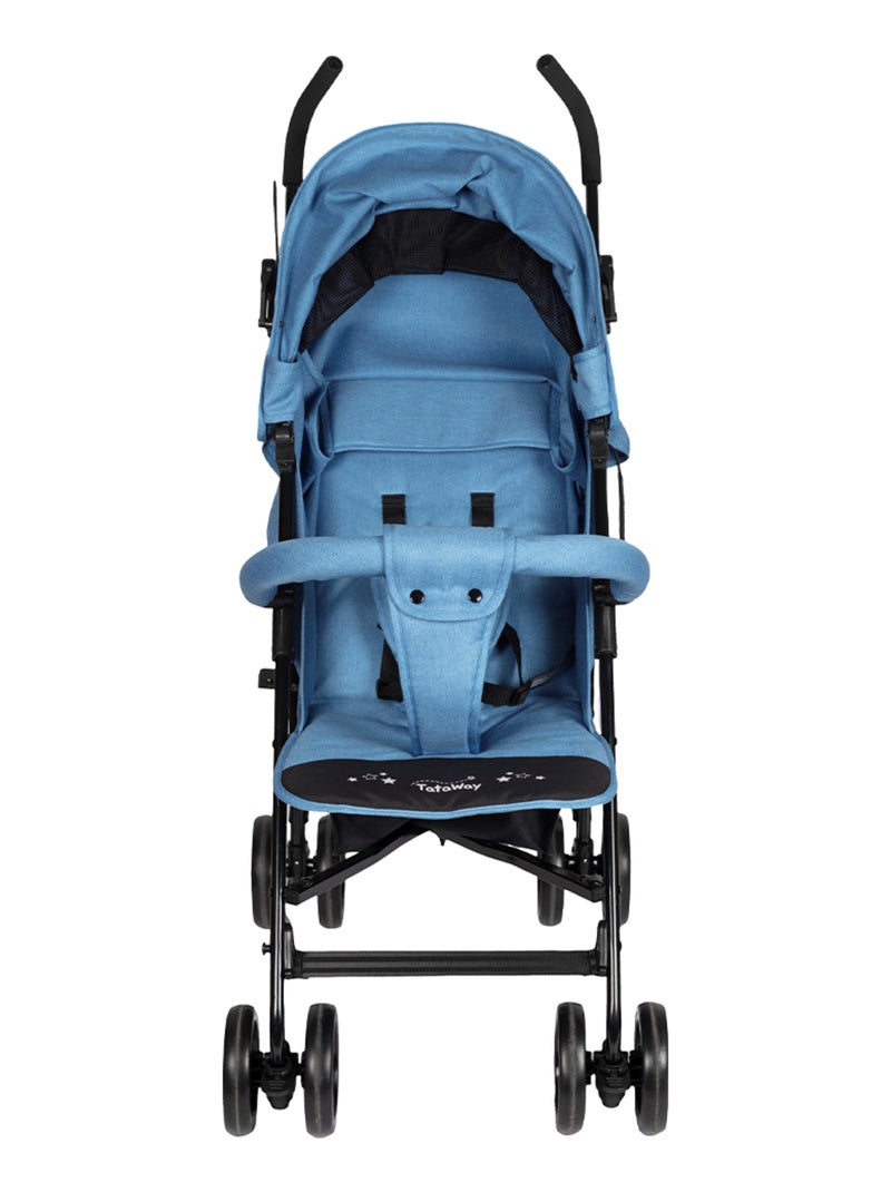 Poussette compacte promenade facile - Tataway Bleu Noir - Kiabi